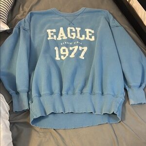 American eagle blue sweatshirt